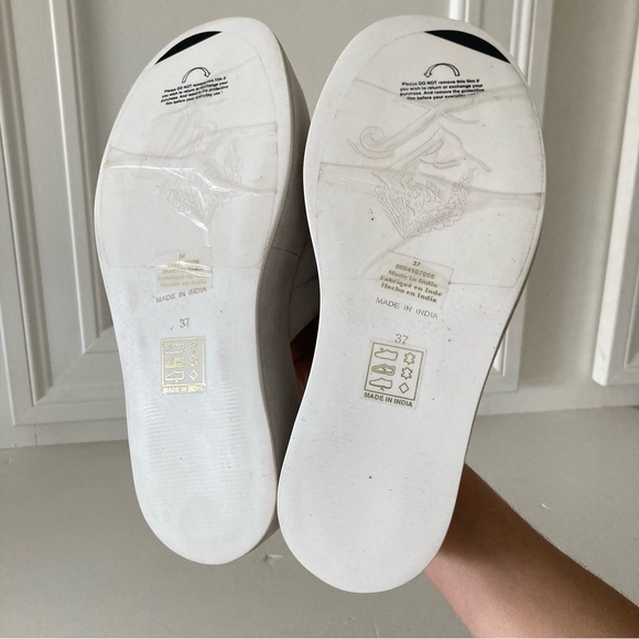 NWOT Free People Almost Paradise Suede Slip On Platforms White